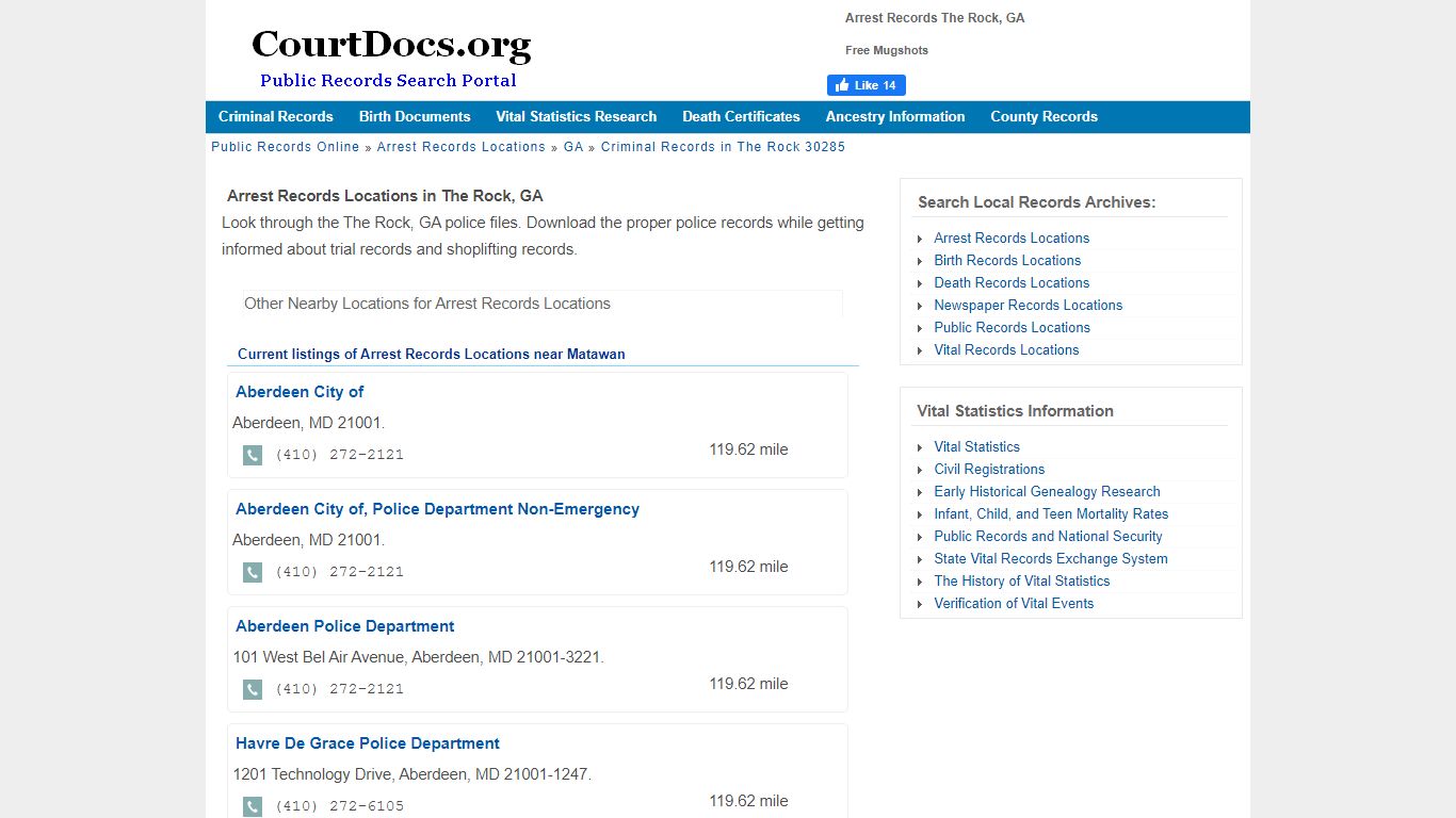 Arrest Records The Rock, GA - Free Mugshots