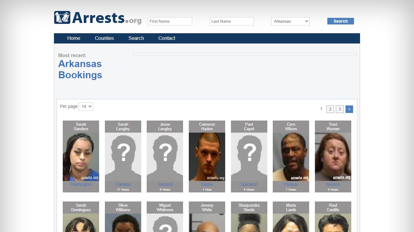 Arkansas Arrests and Inmate Search
